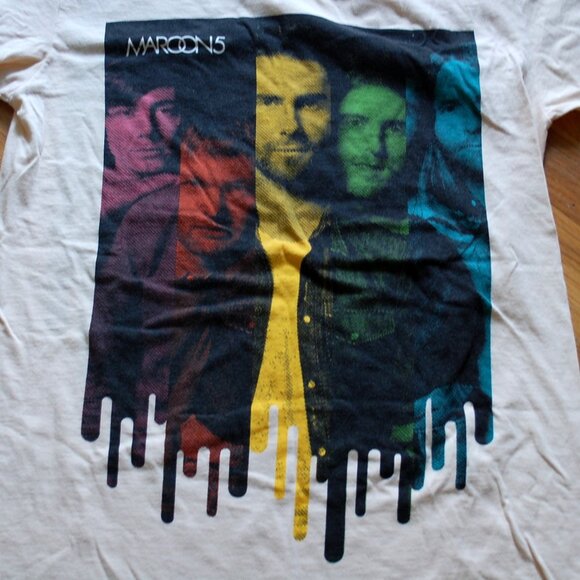 Maroon 5 2010 Concert Tour Graphic T Shirt Band Shirt Adam Levine - Picture 2 of 4
